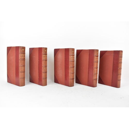 153 - Books: Ten leather bound volumes of 'Report On The Manuscripts of J.B Fortescue, Esq, Preserved At D... 