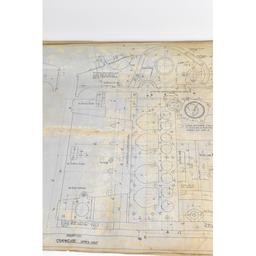 167 - Four early 20th century rolled car engineering drawings for Aston Martin, dated 1921 and 1923, readi... 