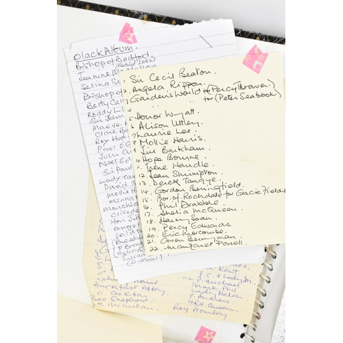 193 - A collection of signed letters given to designer/artist Joy Ginger, who designed diary covers for Bo... 