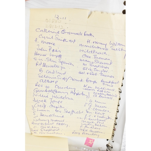 193 - A collection of signed letters given to designer/artist Joy Ginger, who designed diary covers for Bo... 