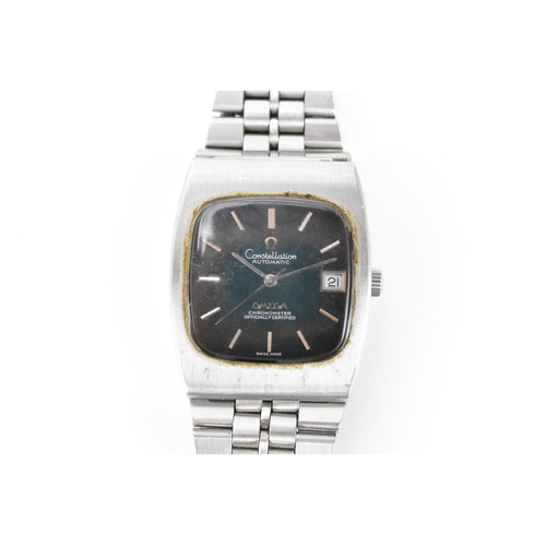 4 - An Omega Constellation, chronometer, automatic, gents, stainless steel wristwatch, circa 1970s, havi... 