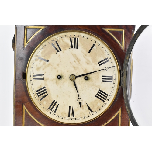 53 - A Regency mahogany cased 8 day bracket clock, the movement signed Frodsham, the case having a pineap... 