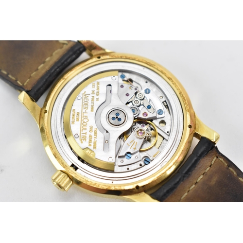 68 - A Jaeger LeCoultre Master Control, automatic, gents, 18ct gold wristwatch, the silvered dial having ... 