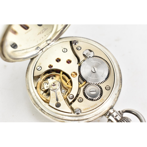 88 - A 1920s silver, open face, key-less wound pocket watch, the dial signed 'Goldsmiths & Silversmiths C... 