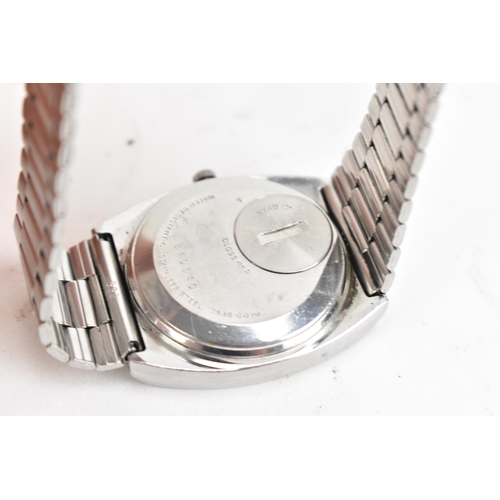 95 - A Seiko, quartz, gents, stainless steel wristwatch, circa 1980s, the dial having baton markers, cent... 