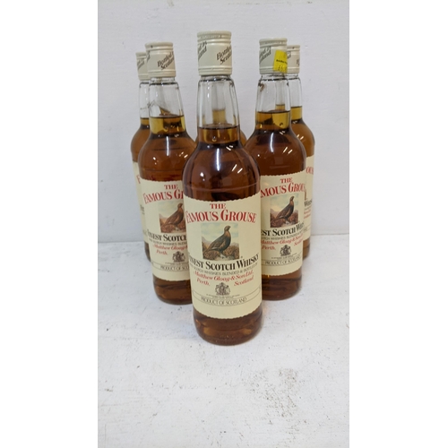 153 - Six bottles of The Famous Grouse Finest Scotch Whisky, 75cl x 5,  Location: Crate
If there is no con... 