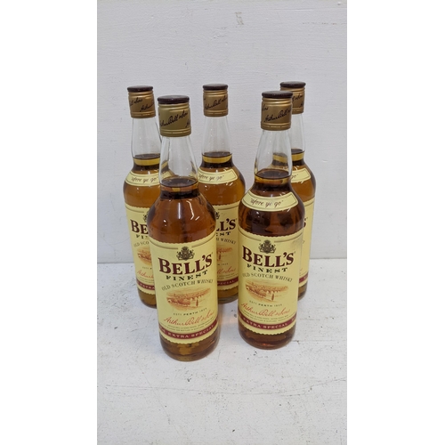 154 - Five bottles of Bells Old Scotch Whisky, 5 x 70cl
 Location: Crate
If there is no condition report s... 