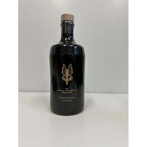 1 - A single bottle of dark rum 70cl, celebrating 22 Special Air Service,  Location:
If there is no cond... 