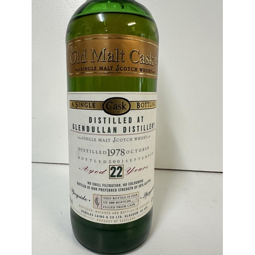 115 - A single bottle of The Old Malt Cask Glendullan Distillery, Distilled 1978, bottled 2001,  Location:... 