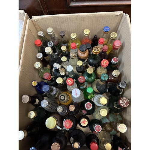 130 - A collection of over 300 miniatures to include Gin, Scotch, Vodka, Cider, Bourbon, etc,  Location:
I... 