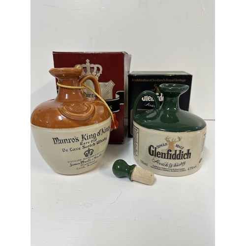 136 - A flask of Glenfiddich Scotch Whisky, 750ml and Munro & Son Ltd King of Kings,  Location: Crate
If t... 