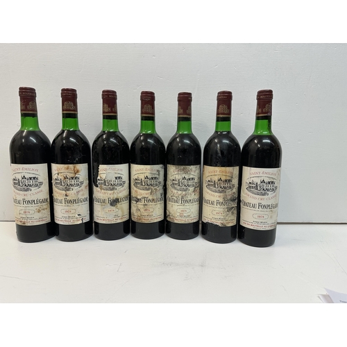 145 - A case of seven Chateau Fonplegade Saint Emilion 1978 Vintage,  Location: Crate
If there is no condi... 