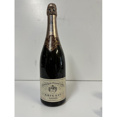 21 - A single bottle of Krug & Co Champagne 1955 Extra Sec Vintage A/F,  Location:
If there is no conditi... 