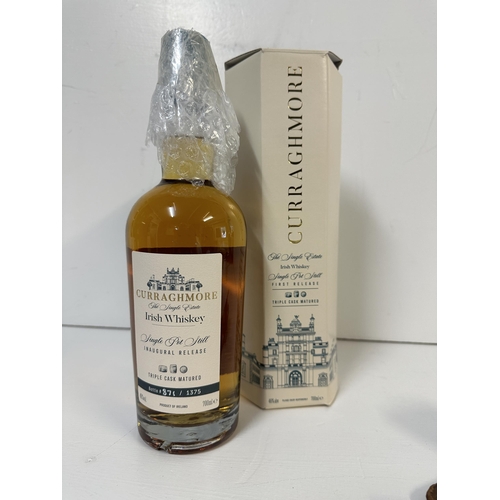 22 - A single bottle of Curraghmore Irish Whiskey (single pot still inaugural release), bottle number 871... 