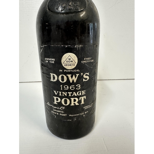 23 - A single bottle of Dow Port 1963 Vintage,  leaking Location:
If there is no condition report shown, ... 