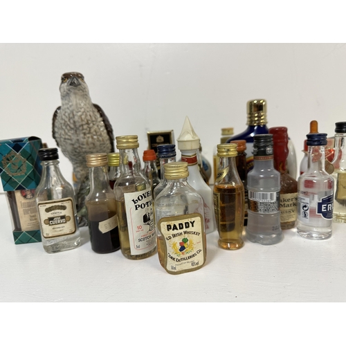 58 - A large collection of miniatures to include Whisky, Rum and Vodka, A/F   Location:
If there is no co... 