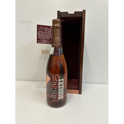 6 - One cased bottle of Bookers True Barrel Bourbon 10th Anniversary 1998,  Location:
If there is no con... 