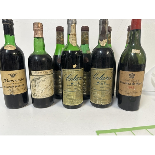 93 - Nine bottles to include Romeira Vinho Tinto Veltho 1970, Colhall 1971, A/F, Location: R2
If there is... 