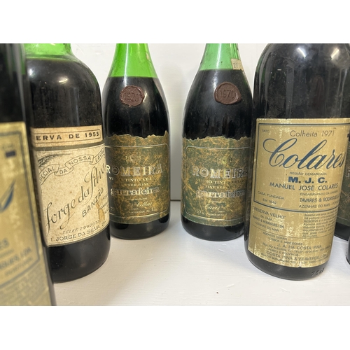 93 - Nine bottles to include Romeira Vinho Tinto Veltho 1970, Colhall 1971, A/F, Location: R2
If there is... 