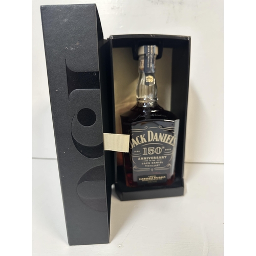 95 - A single bottle of Jack Daniels 150 Anniversary Tennessee Whisky, 1lt,  Location: Shelf 3
If there i... 