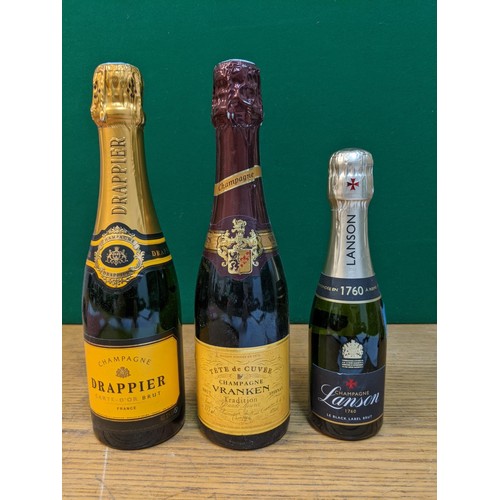 167 - Four bottles to include Rosado Cava, San Leo Prosecco and Sainsbury's Cava, 4 x 75cl, three small bo... 