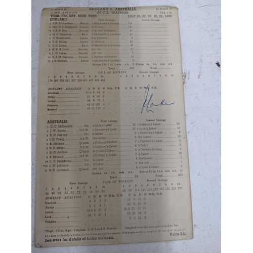 266 - Cricket Interest - an official autograph sheet for the 1938 Australia XI v Gt Britain, including the... 