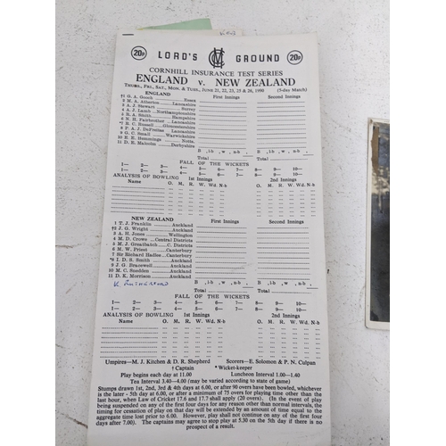 266 - Cricket Interest - an official autograph sheet for the 1938 Australia XI v Gt Britain, including the... 