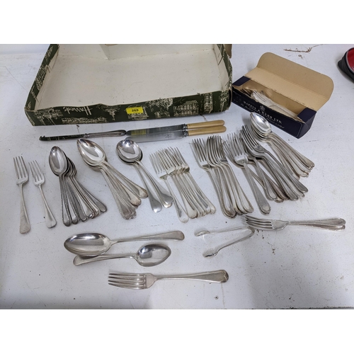 269 - A selection of Mappin & Webb silver plated cutlery, and other items Location:R1.4
If there is no con... 