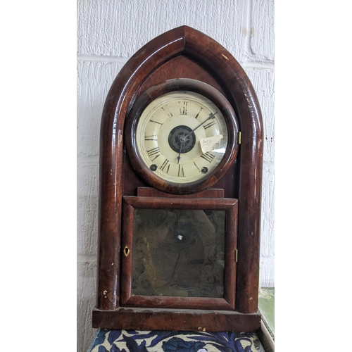 298 - A selection of clocks and clock parts to include a F.W Elliott Post Office dial clock with an 8