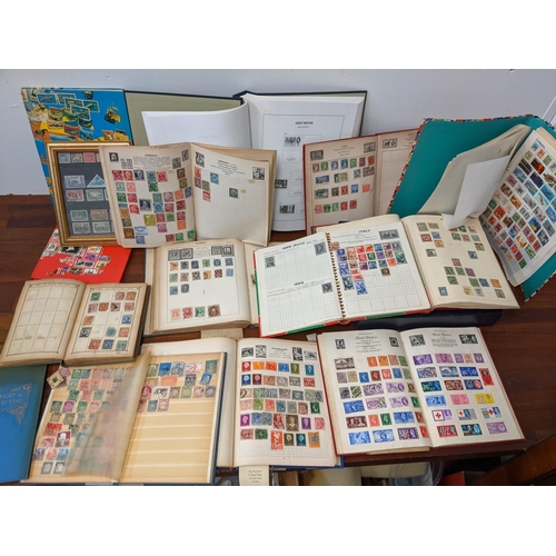 357 - Postage stamps from around the world contained in albums from the late 19th century and later Locati... 