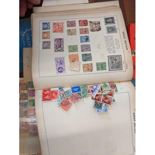 357 - Postage stamps from around the world contained in albums from the late 19th century and later Locati... 