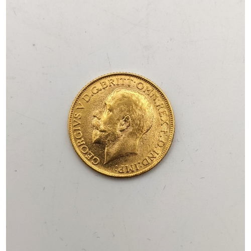 72 - A gold coin dated 1917 with St George on the obverse, 7.9g, test as around 18ct gold
Location: CAB 1... 