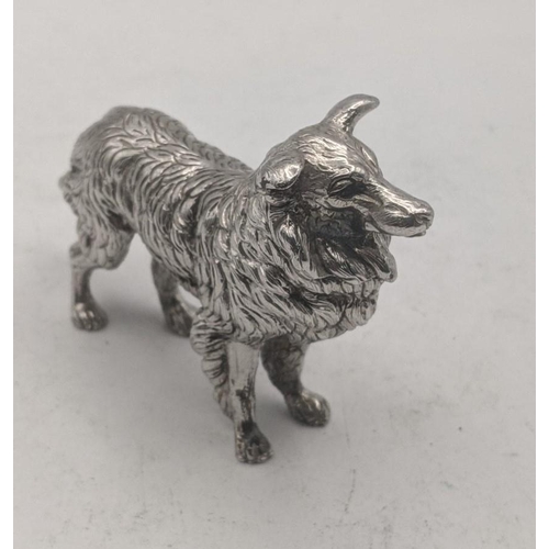 73 - A silver model of a Border Collie, hallmarked London 1899, 309.8g
Location: CAB 3
If there is no con... 