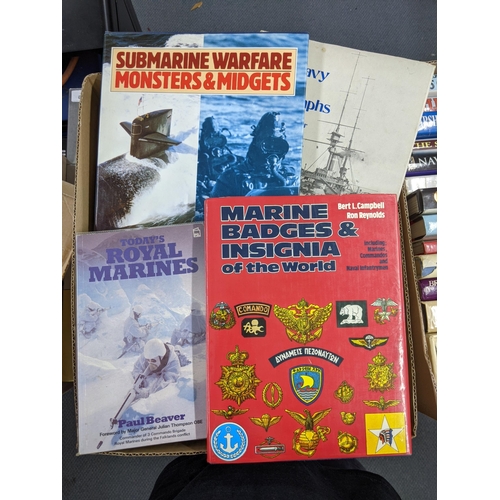 288 - Military related books to include Churchill's Navy, Arms and Uniforms of WW2 part 1-4, Battleground ... 