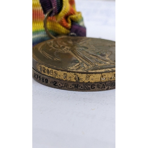 448 - ***THIS LOT HAS BEEN WITHDRAWN***Two WW1 medals named to 27189.2.A.M.C.A.CREED.R.A.F
Location: CAB1
... 