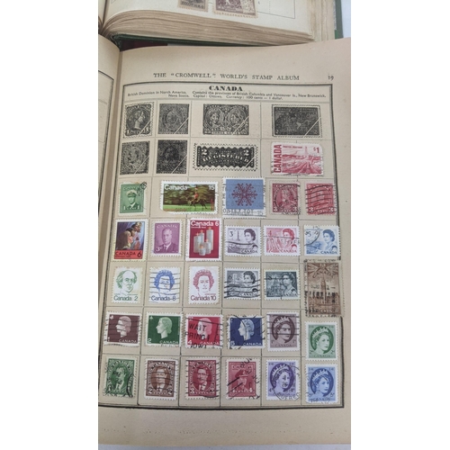 477 - Five part filled stamp albums to include stamps from around the world to include Chinese, Australian... 