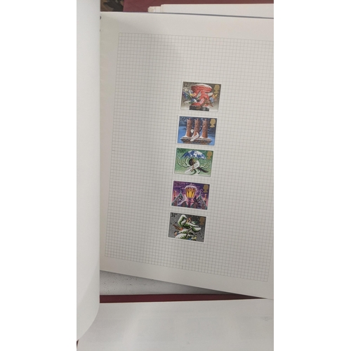 477 - Five part filled stamp albums to include stamps from around the world to include Chinese, Australian... 