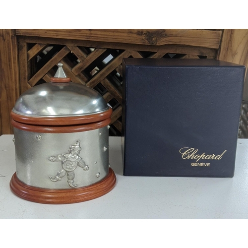 479 - A Chopard Royal Selangor pewter and wood happy clown jewellery/watch box, boxed
Location:1.3
If ther... 