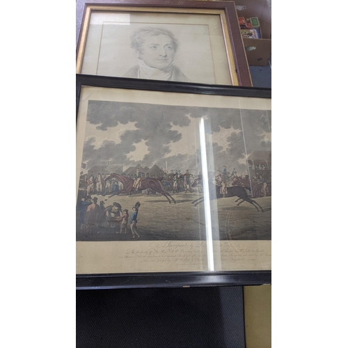 494 - 19th century and later framed and glazed prints and etchings to include portraits and hunting etchin... 