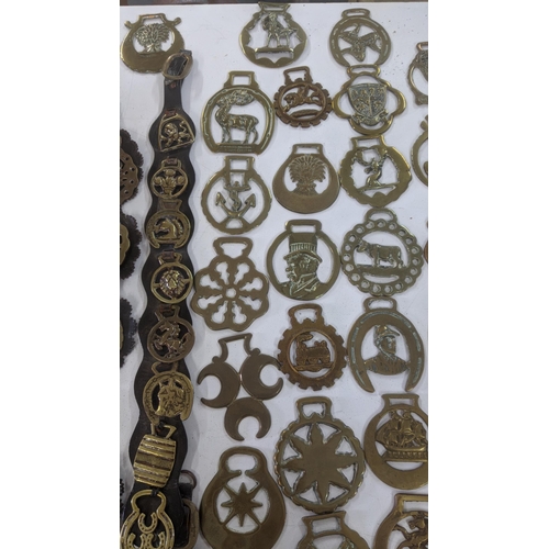 538 - A large quantity of horse brass to include a masonic example and others
Location:4.5
If there is no ... 