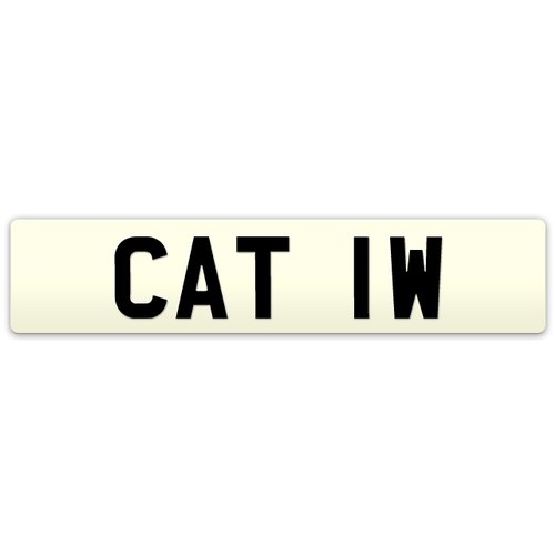 200 - 'CAT 1W', UK Vehicle Registration Private Number Plate, held on DVLA V778 Retention Document, expire... 