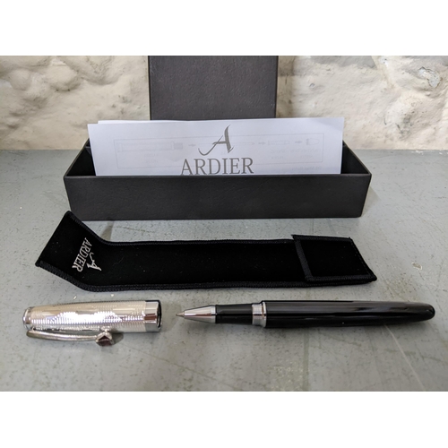 17 - An Ardier ballpoint pen, in original case with user guide and pen case, together with  a Cilibri cig... 