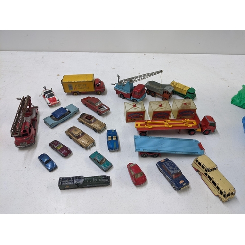 45 - A large collection of vintage die cast ' model vehicles in various conditions to include two Corgi T... 