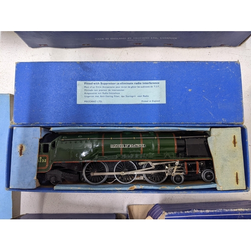 46 - A collection of Hornby Dublo model Railway equipment to include a boxed ' Duchess of Monrose' locomo... 