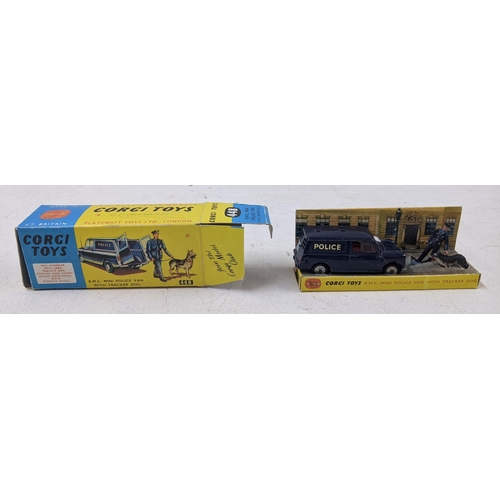 49 - Corgi Toys No 448 B.M.C mini police van with tracker dog in repro Dulton packaging 
Location:CAB
If ... 