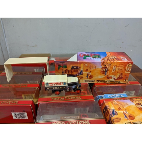 52 - A collection of boxed matchbox models of Yesteryear diecast model commercial vehicles to include Y-3... 