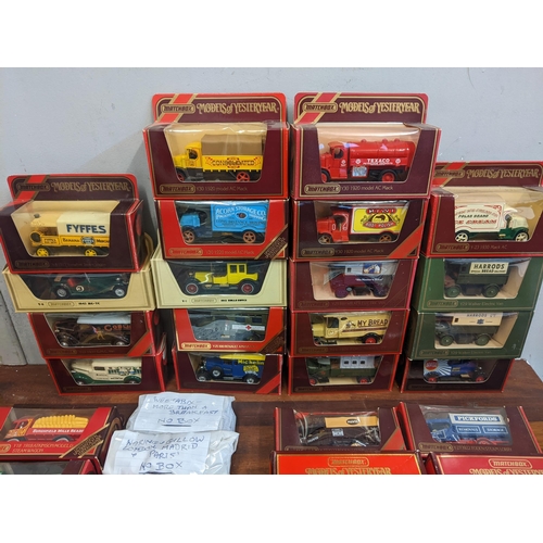 53 - A collection of matchbox models of yesteryear diecast vehicles to include YS-39 passenger coach & ho... 