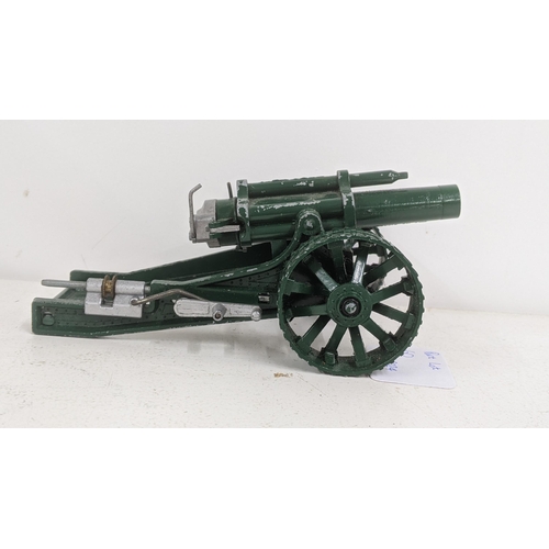 60 - Two Britain's Diecast toy canons to include a Long Tom field gun and one other
Location: LAF

If the... 