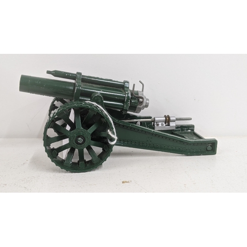 60 - Two Britain's Diecast toy canons to include a Long Tom field gun and one other
Location: LAF

If the... 