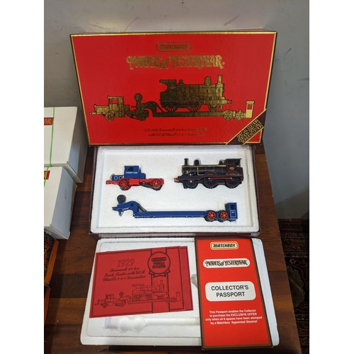 67 - A collection of boxed matchbox models of Yesteryear cast model vehicles to include YS FE01 1930 Ahre... 